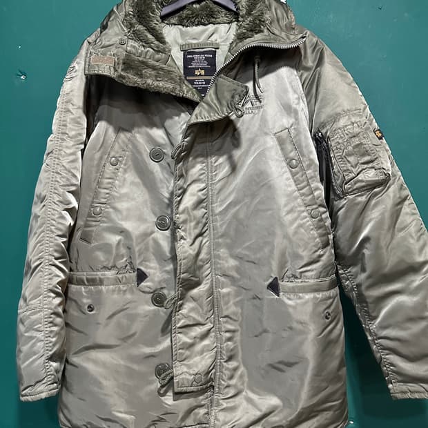 알파인더스트리 n-3B 점퍼 올리브그린 105