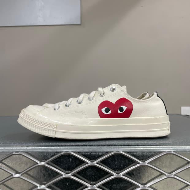 컨버스 X 꼼데가르송 척70 로우 화이트 260