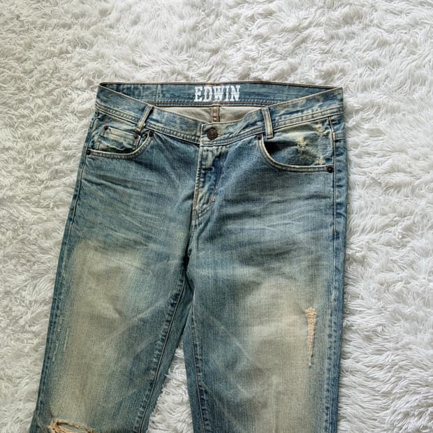 에드윈(EDWIN) 511RV 빈티지 워싱 부츠컷 데님 팬츠