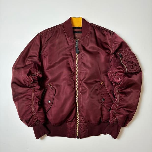 알파인더스트리 x 닥터마틴 MA-1 봄버 블루종 자켓 PN8956