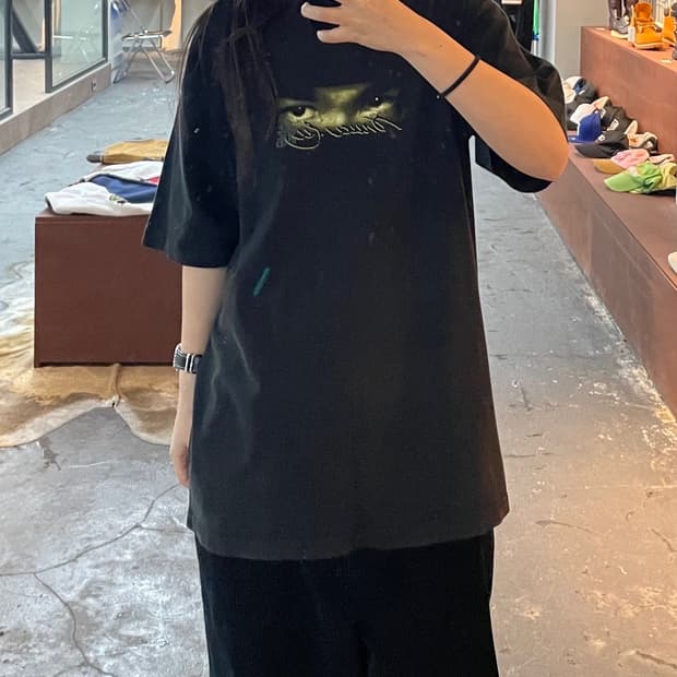 빈티지 브루스 리 프린팅 반팔티 H480