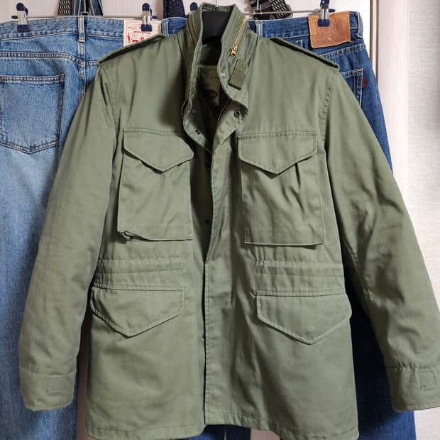 밀텍 M65 필드자켓 s/r 내피포함.