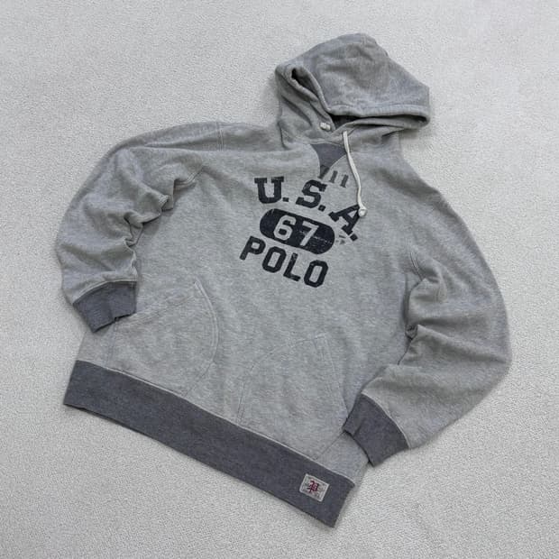 L US 폴로 빅로고 후드 티셔츠 0410E