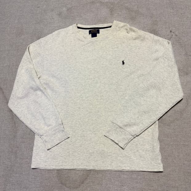 폴로 랄프로렌 와플 롱 슬리브