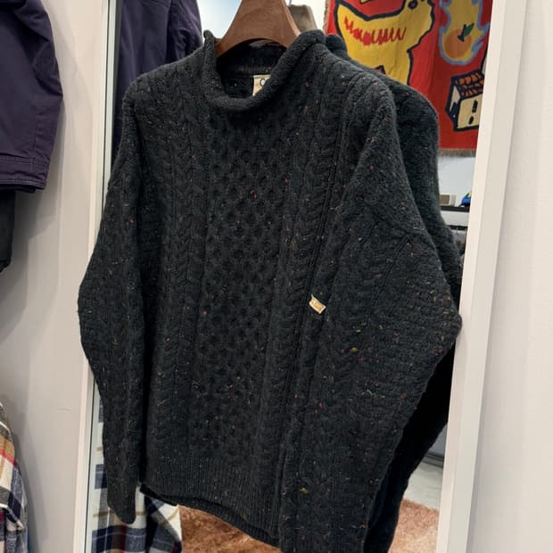 90s Carring Donn 케이블 피셔맨 아란 니트 (Ireland)