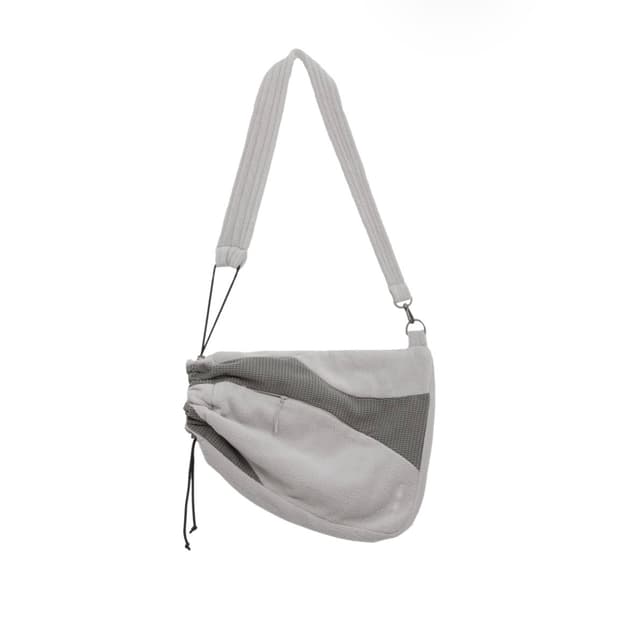 산산기어 플리스 크로스 백 그레이