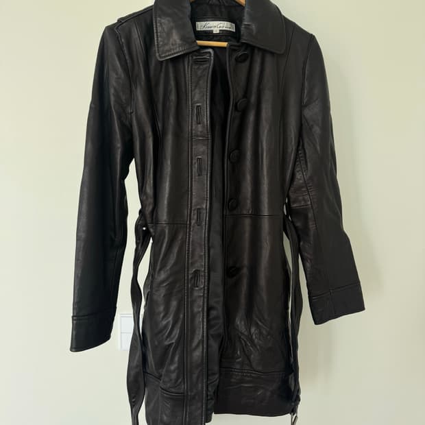 리얼레더 가죽코트