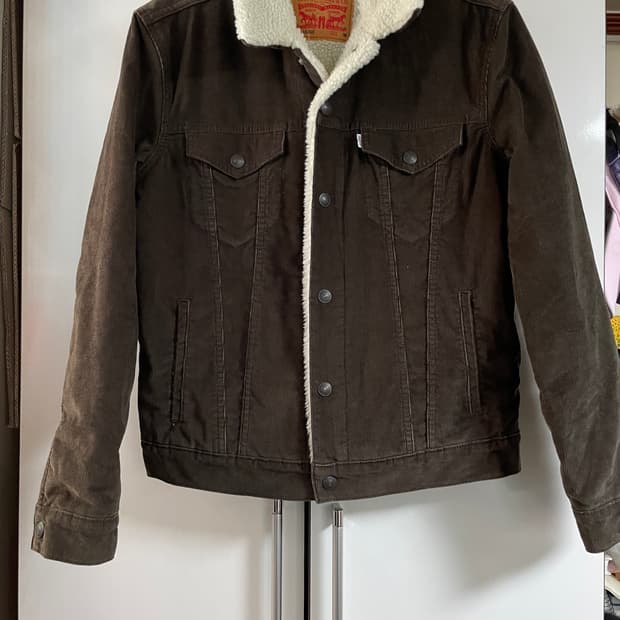 리바이스 코듀로이 쉐르파 트러커 자켓