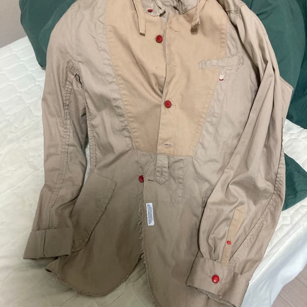 언더커버 beige shirt jacket