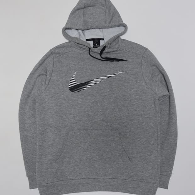 나이키 DRI-FIT 회색 후드티 M