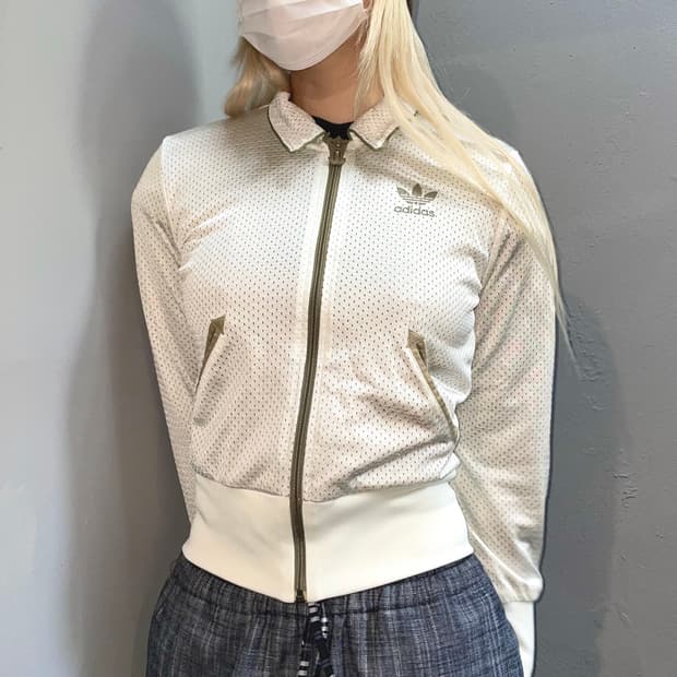 아디다스 화이트 집업