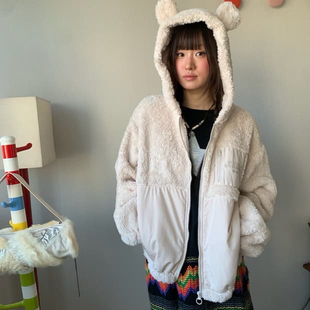 bear fur.. fleece jumper