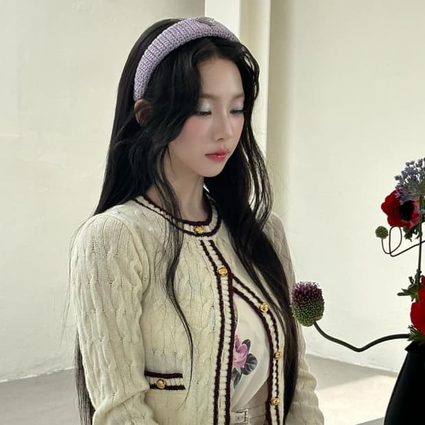프라다 케이블 크롭 가디건