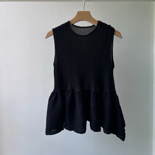 (새상품) 플리츠플리즈 미 바운스 블라우스