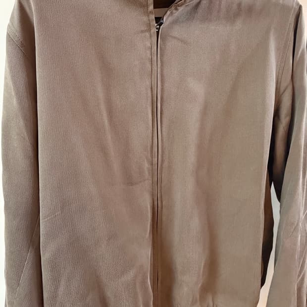 LES 큐프라 집업 브라운 2사이즈