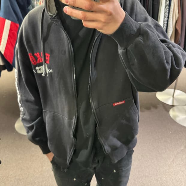 XL)ECKO 빈티지 자수 후드집업