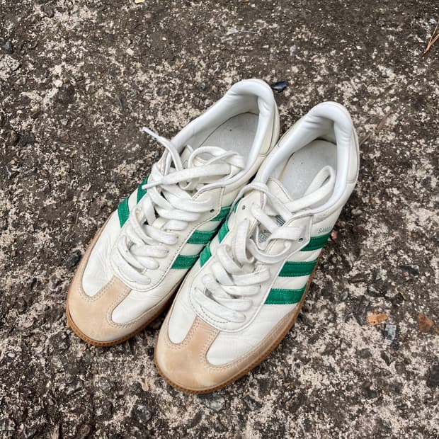 아디다스 삼바 OG 코어 화이트 그린 255