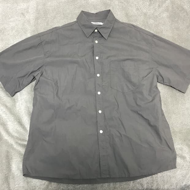 모디파이드 반팔 셔츠 차콜 M