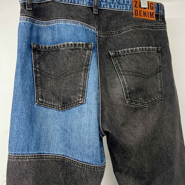 쟈딕 볼테르 투톤 데님팬츠