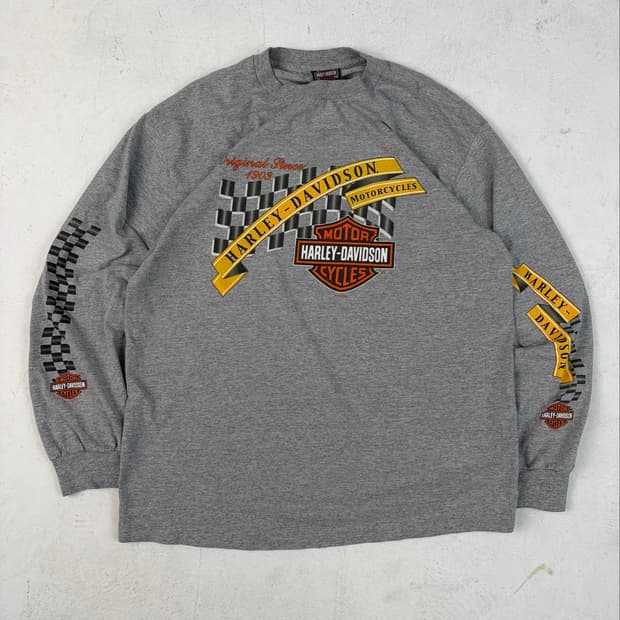 00s Harley Davidson L/S Tee (grey)