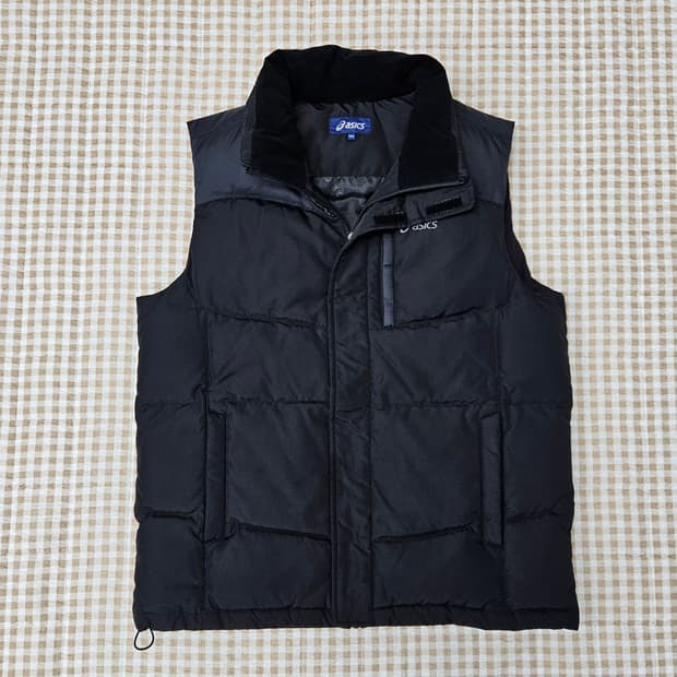 아식스 오리털 패딩 베스트 조끼 남자100