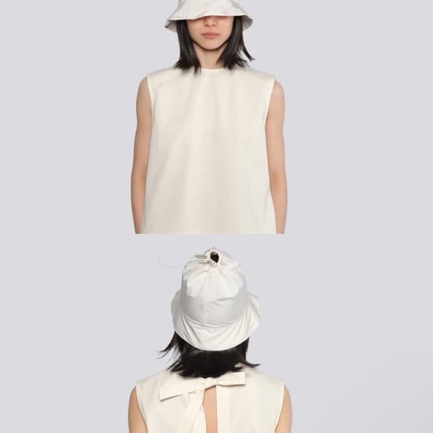 할로미늄 halominium 스트링 버킷 햇 모자