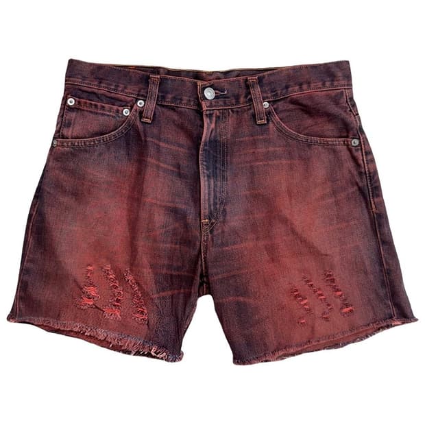 LEVI STRAUSS & CO 507 레드 데님 숏팬츠 W 31 L32