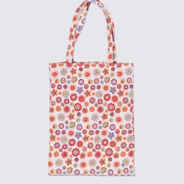 Flower jacquard bag (pink)