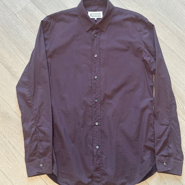 (50) 메종 마르지엘라 셔츠 버건디