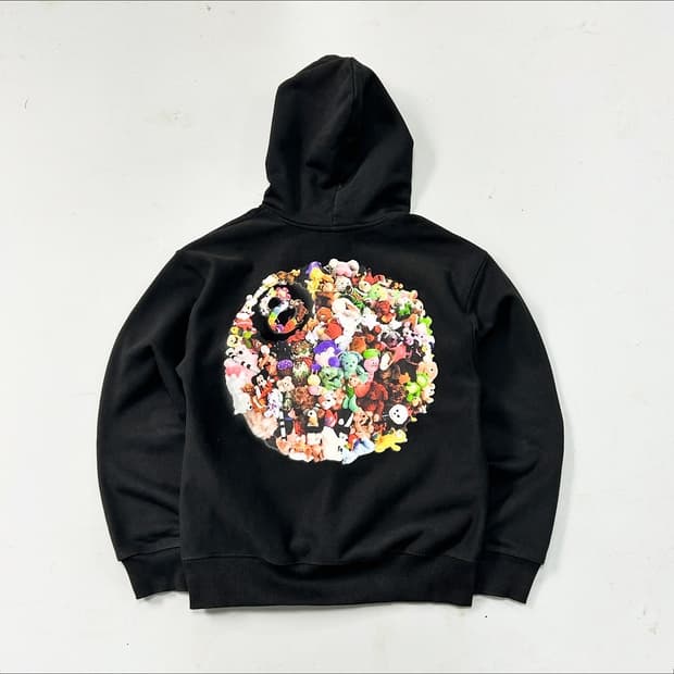 스투시 23SS 플러시 블랙 후디 