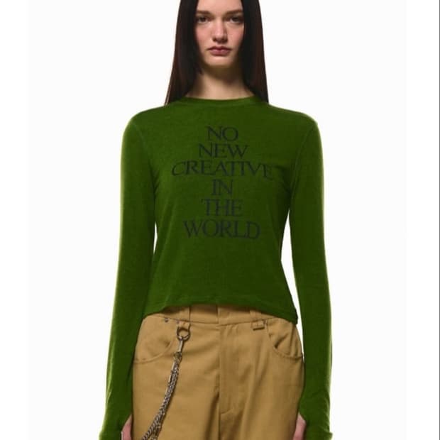 커렌트 롱 슬리브 티