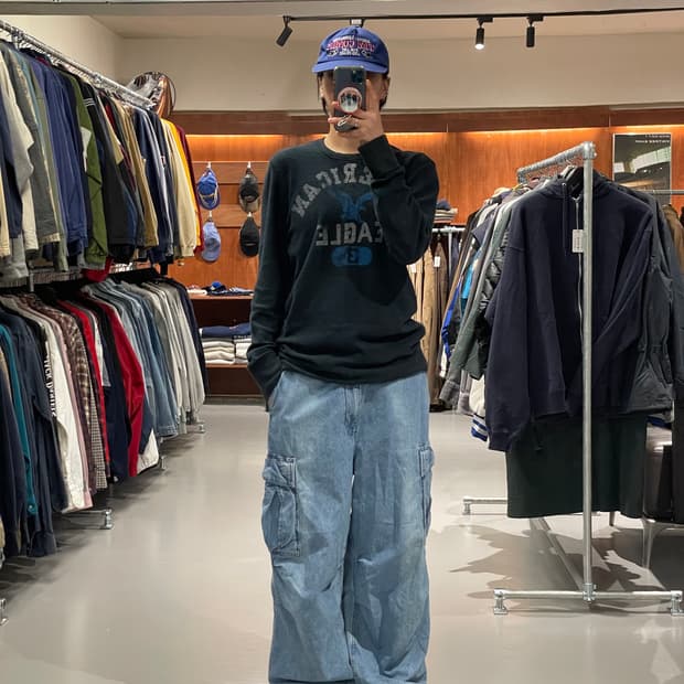 빈티지 카고 데님 팬츠  