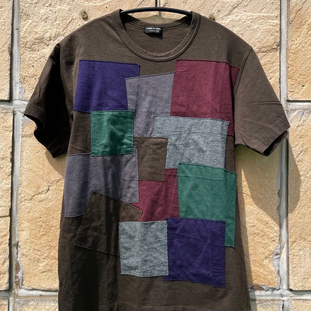 꼼데가르송 옴므 플러스 패치워크 티셔츠 AD 1999