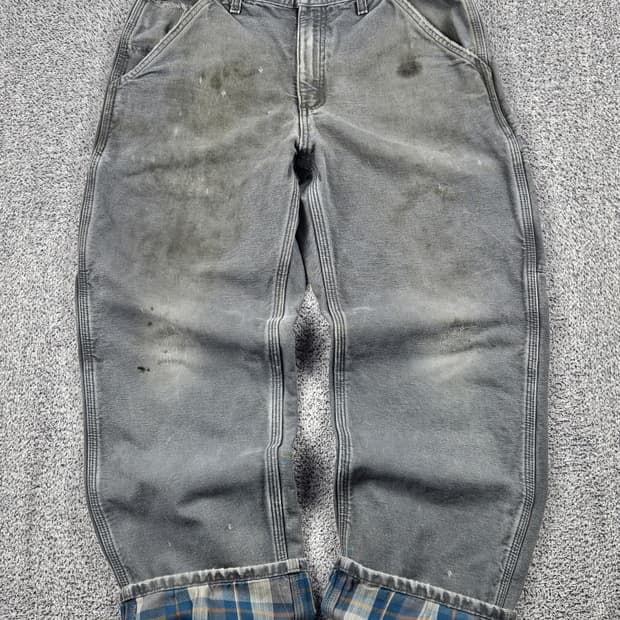 칼하트 헤비 플란넬 카펜터 워크 팬츠 ( 32X30 ) / 10122