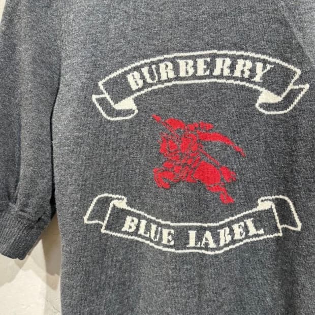 [8917]Burberry gray zip-up hoodie