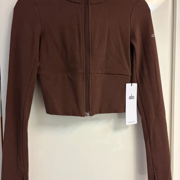 ALO 알로 요가 스웨이 풀 집업 후디 S