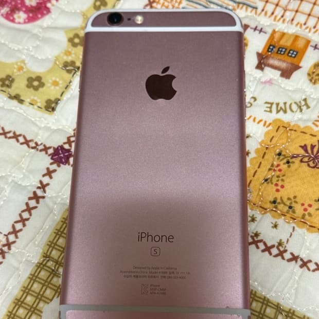 액정멀쩡 순정 아이폰6s 로즈골드 76% 64gb