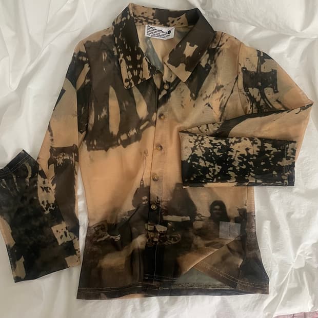 604service 메쉬 셔츠