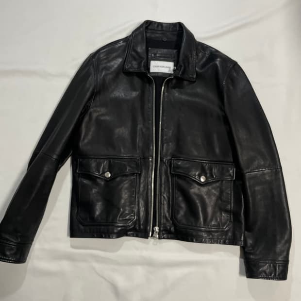 라프시몬스 캘빈클라인 A2 양가죽 자켓 L사이즈