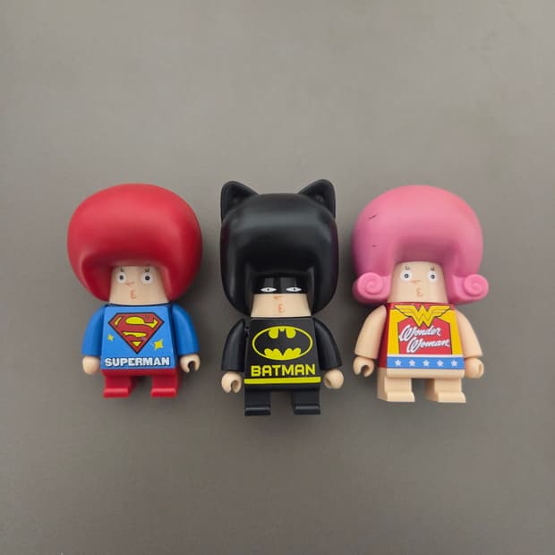 쿤토이 슈퍼맨 배트맨 원더우먼 피규어 세트