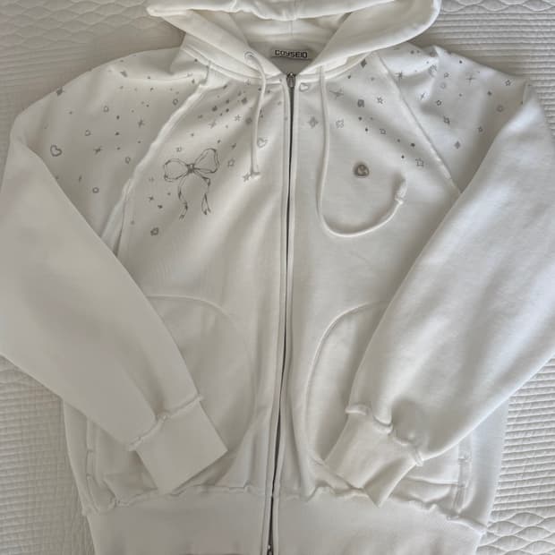 코이세이오 트웡클 후드집업 화이트 