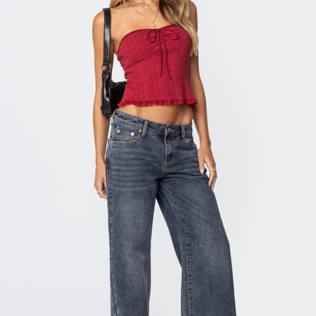 edikted Ace Low Rise Baggy Jeans S
