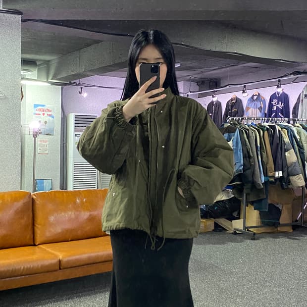 라퍼지스토어 숏 카키 필드 자켓 B3087