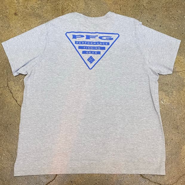 미국 빈티지 콜롬비아 PFG 로고 반팔티