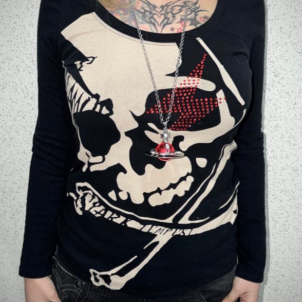 ghost of harlem 고스트 오브 할렘 큐빅 스컬 롱슬리브