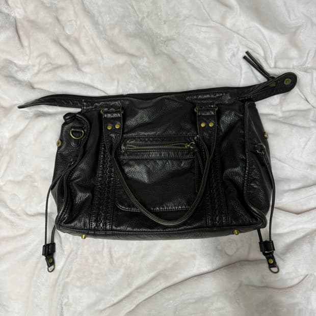 빈티지 블랙 숄더백