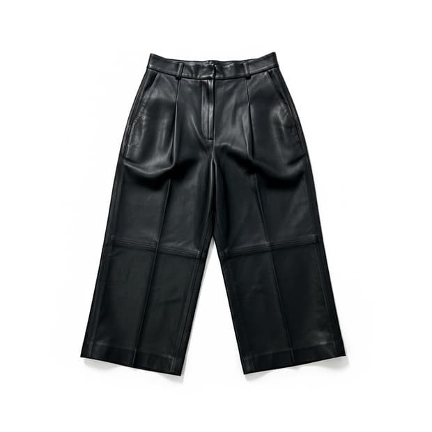 ORR 블랙 와이드 팬츠