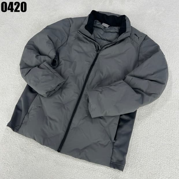 푸마 회색 패딩 점퍼 m