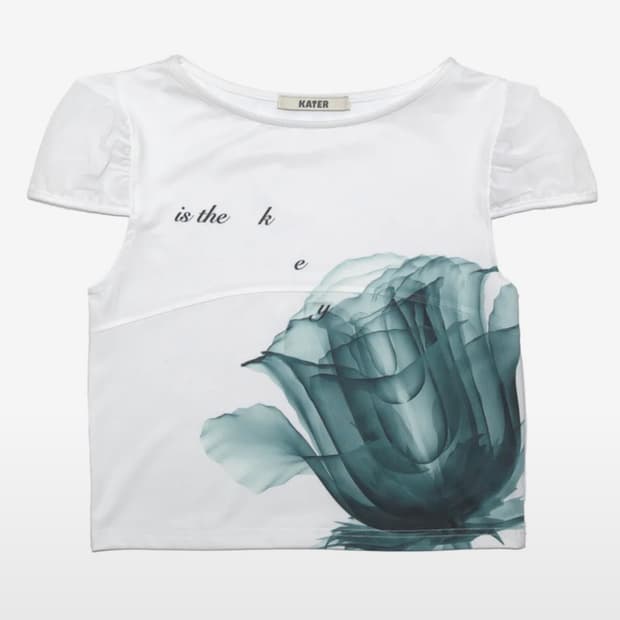 Kater 카터 X-ray Rose Puff Cap Sleeve