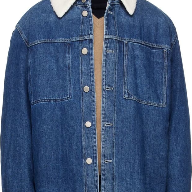 솔리드옴므 24fw 디태처블 시어링 데님 자켓